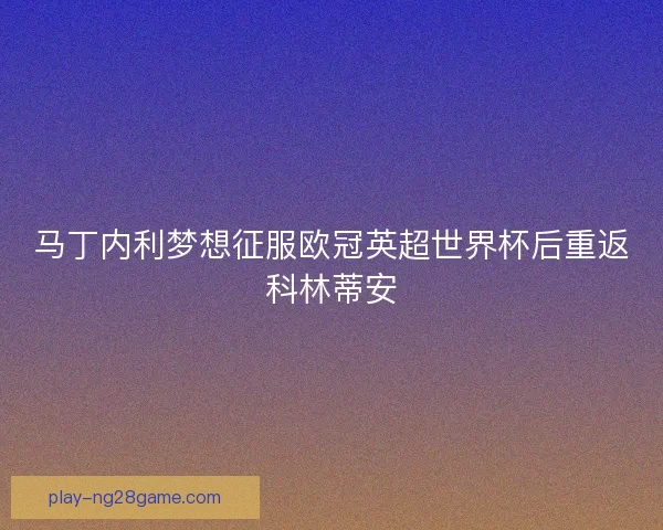 马丁内利梦想征服欧冠英超世界杯后重返科林蒂安